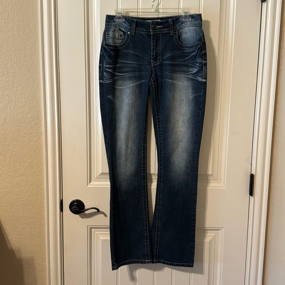 Versona jeweled straight leg jeans